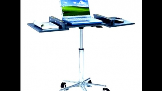 Height-Adjustable Mobile Laptop Cart