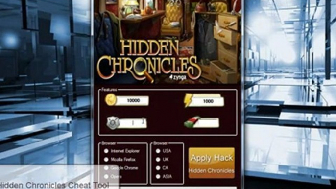 Free Hidden Chronicles cheats 2012 - Unlimited Cash and coins!