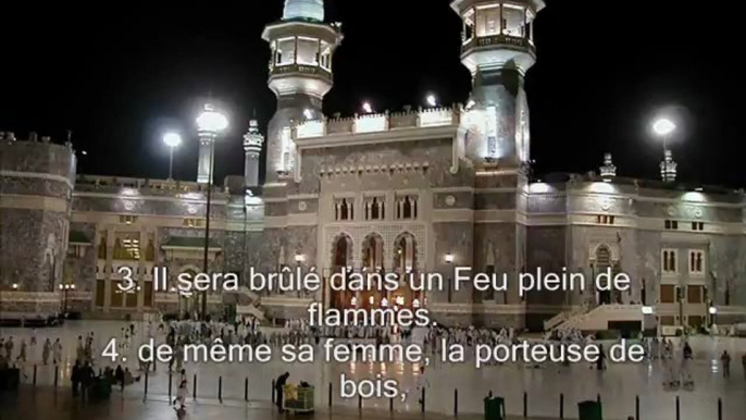 Sourate Al Masad (Les fibres) Traduction en Français