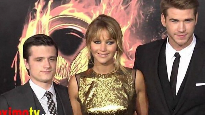 The Hunger Games World Premiere Jennifer Lawrence, Miley Cyrus, Josh Hutcherson