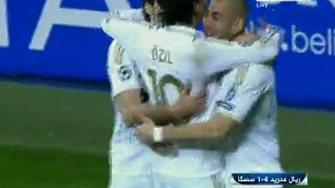 جميع اهداف مباراة ريال مدريد وسيسكا موسكو 1/4