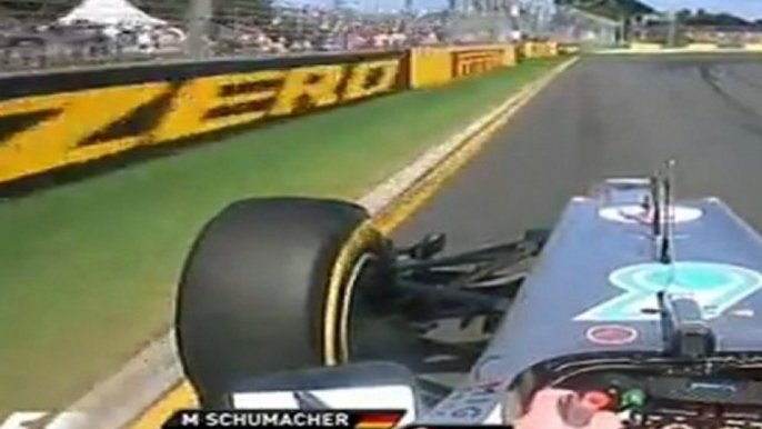 F1 2012 Formula1 Melbourne FP3 Michael Schumacher Sortie