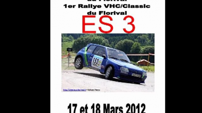 28 EME RALLYE DU FLORIVAL ES3 1ER PART