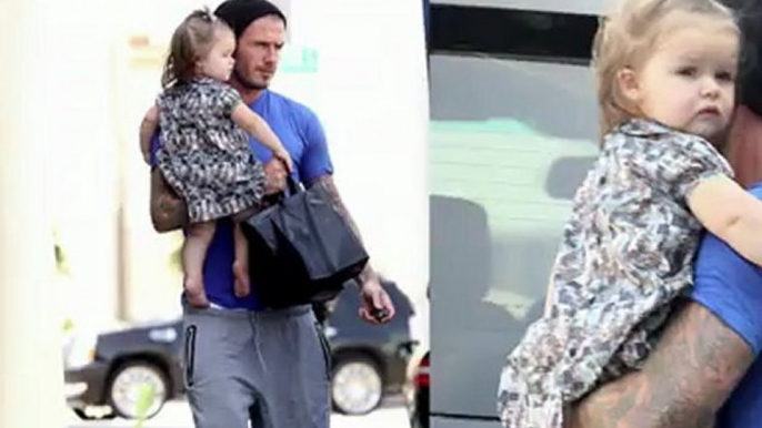 David and Harper Beckham Enjoy Some Father-Daughter Bonding