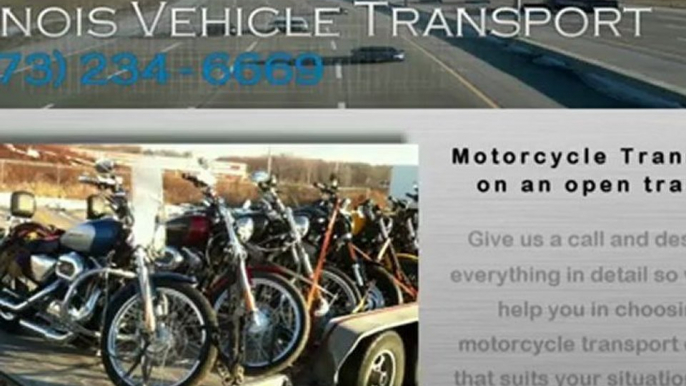 Motorcycle Transport on Open Trailers CanAm Transportation Inc., 4740 N Cumberland Ave., Chicago IL, 60656, (773) 234-6669