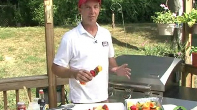 Backyard Grilling - Vegetable & Steak Grilled Kabobs