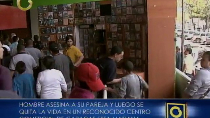 Hombre asesina a su pareja y luego se quita la vida en centro comercial