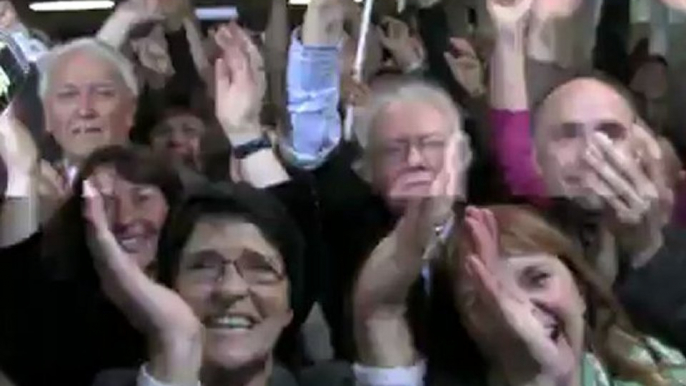 Présidentielle 2012 : la victoire fêtée à la fédération du parti socialiste de la Sarthe