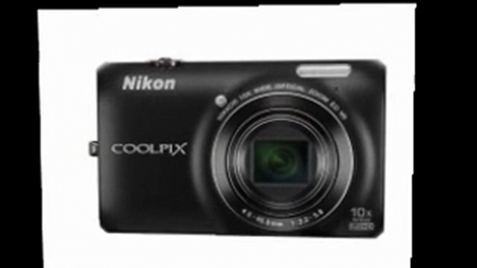 Nikon COOLPIX S6300 16 MP Digital Camera 10x Zoom NIKKOR Glass Lens Full HD 1080p Video (Black)