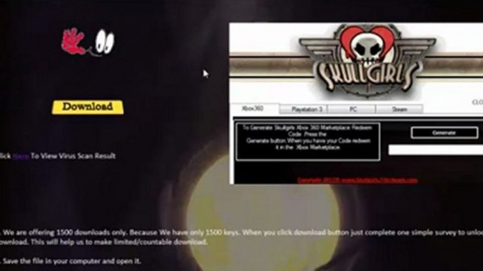 Skullgirls Crack + Keygen For PC Working 2014