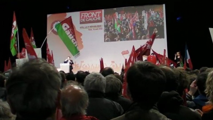 Intervention de JL Mélenchon à la Porte de Versailles