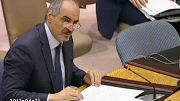 Syrian Arab Republic H.E. Mr. Bashar Ja’afari - Security Council Meeting on Syria 21-04-2012