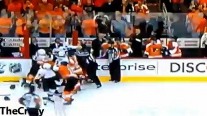 NHL FIGHTS FLYERS vs PENGUINS April 15, 2012 | Sports