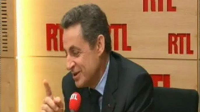 Nicolas Sarkozy, candidat UMP à la Présidentielle, vendredi sur RTL : "J'ai eu du plaisir à débattre avec François Hollande"