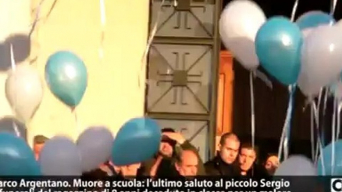 San Marco Argentano. Muore a scuola: l’ultimo saluto al piccolo Sergio. IL VIDEO