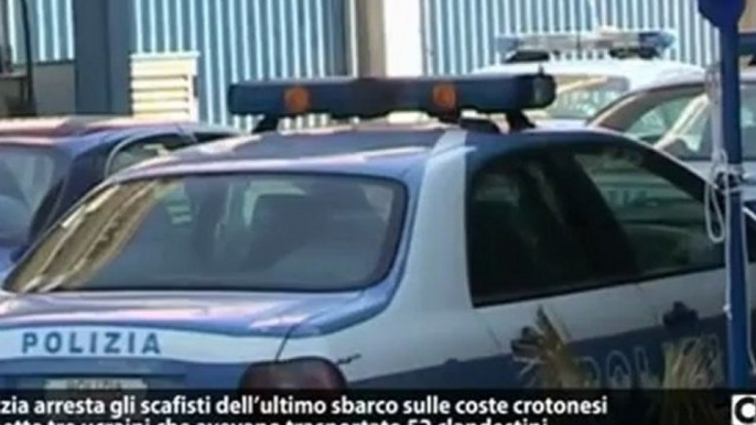 52 immigrati sbarcati sulle coste crotonesi, arrestati 3 scafisti