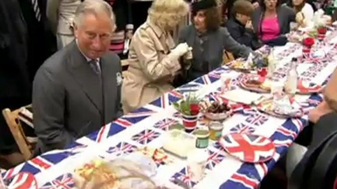 Prince Charles at Big Jubilee Lunch on River Pageant day