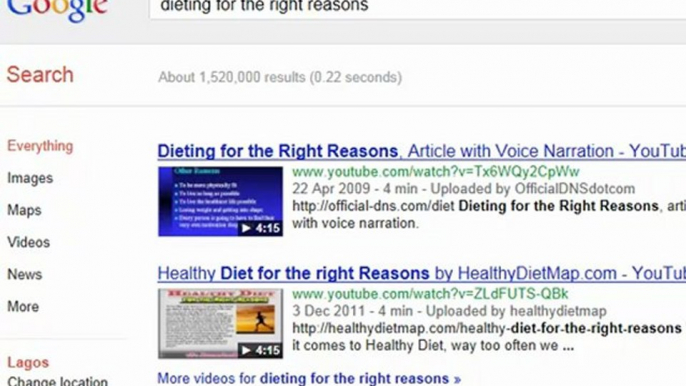 Healthy Diet for the right Reasons--The real reason disclose