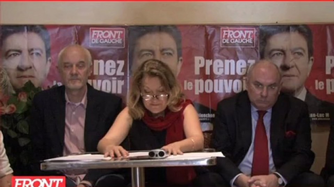 Conférence de presse FDG Brigitte Comard candidate 2ème circo Gironde