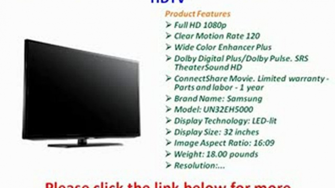 Samsung UN32EH5000 32-Inch 1080p 60 Hz LED HDTV PREVIEW | Samsung UN32EH5000 FOR SALE