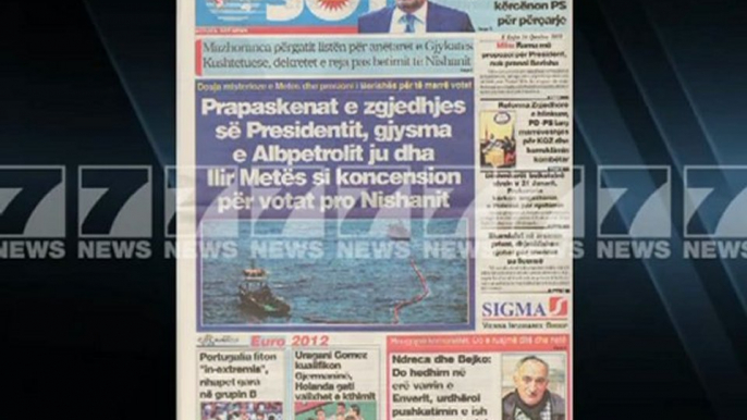 Albanian Pressreview June 14 2012-Shtypi i dites 14 qershor 2012