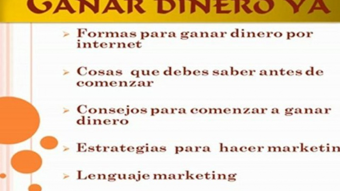 ganar dinero ya (como ganar dinero en internet)