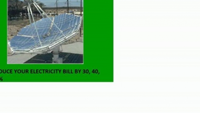 Solar Stirling Plant - How To Cut Your Electricity Bill Now