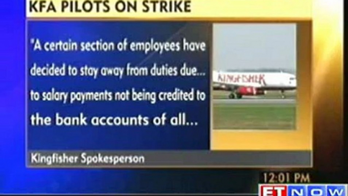 Kingfisher pilots on strike; several flights cancelled