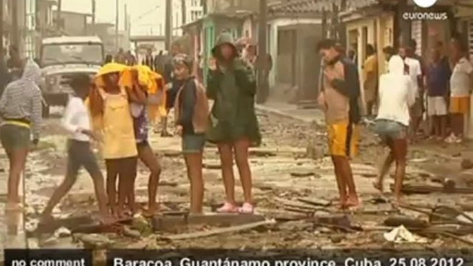 Storm Isaac hits Cuba - no comment