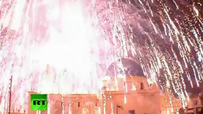 Video: Huge fireworks explosion rocks Spain spectacle, scores injured