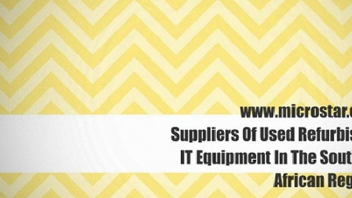 Suppliers Of Used Refurbished IT Equipment South Africa. Used Laptops, LCD Monitors.