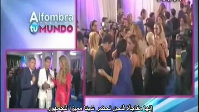 Gaby Espino y Jencarlos Canela en la alfombra azul, Premio a la Mas Social