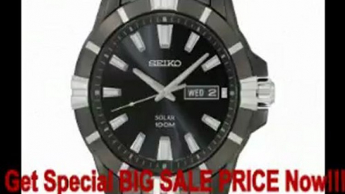 BEST BUY Seiko Men's SNE177 Black Dial Watch