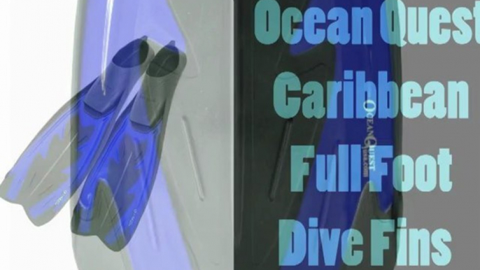 Ocean Quest Caribbean Full Foot Dive Fins Video Review