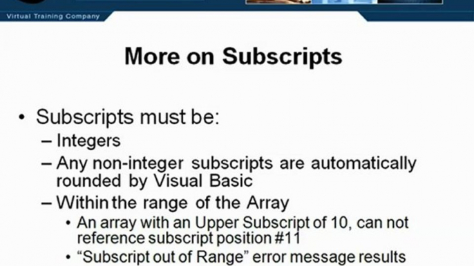 15 04 - Subscripts & Array Processing