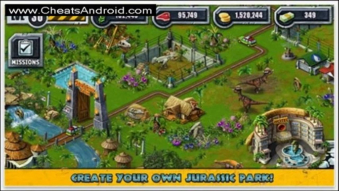 Jurassic Park Builder Hack Cheats For iPad iPhone Android (2013) FREE Cash, Coins, Meat