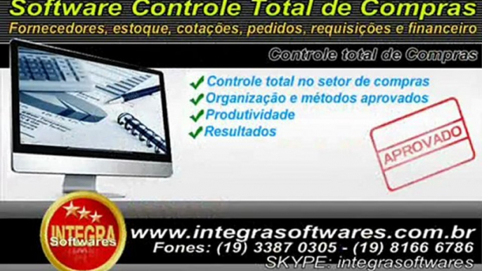 Software controle total de compras, estoque e financeiro