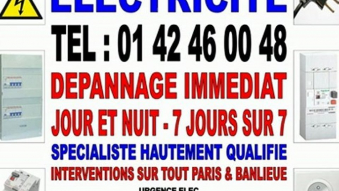 ELECTRICIEN PARIS 13e - TEL : 01 42 46 00 48 - DEPANNAGE IMMEDIAT 24/24