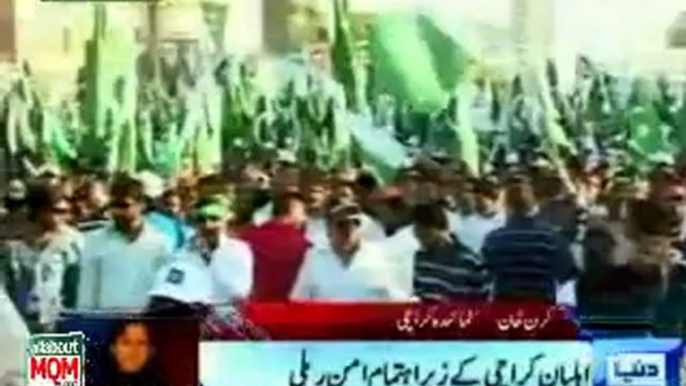 Peace walk by Citizens of karachi reached at 3 Talwar, Karachi