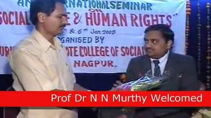 N N Murthy Inaugurates Seminar on Human Rights at Thote College, Nagpur