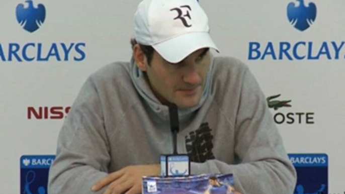 Roger federer vs David Ferrer - Federer press conference