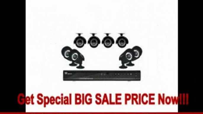 SPECIAL DISCOUNT Night Owl Zeus-85 Video Surveillance System. 16 CHANNEL DVR 8 CAMERA 500 GB HD ANGCAM. 8 x Camera, Digital Video Recorder - H.264 Formats - 500 GB Hard Drive