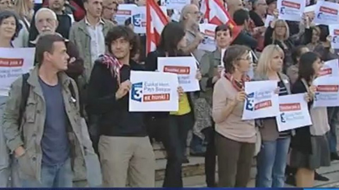 Rassemblement de soutien à France 3 Euskal Herri