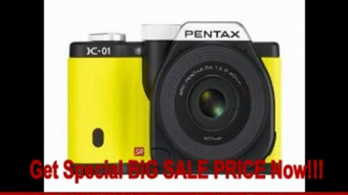 Pentax mirrorless body design compatible with 25+ million Pentax K mount lenses K-01 Lens Body Kit - Yellow