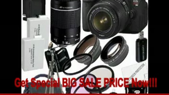 Canon EOS Rebel T4i 18.0 MP CMOS Digital SLR with 18-55mm EF-S IS II Lens & Canon EF 75-300mm f/4-5.6 III 32GB Package