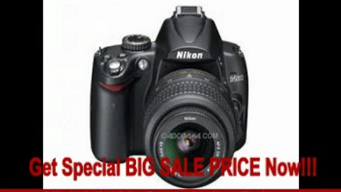 Nikon D5000 DX-Format 12.3 Megapixel Digital SLR Camera Kit - Refurbished - by Nikon U.S.A. with Nikon 18mm - 55mm f/3.5-5.6G AF-S DX (VR) Vibration Reduction Wide Angle Autofocus Zoom Lens, - Refurbished - by Nikon U.S.A.