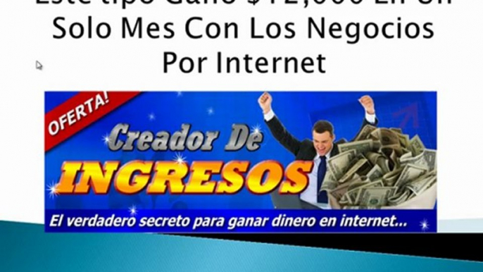 Quieres conocer un Sistema Creador de Ingresos por Internet?