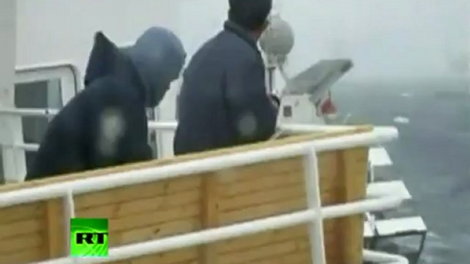 Dramatic video of Clelia II Antarctic cruise ship slammed by giant waves