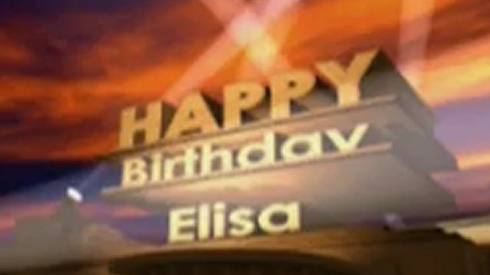 Happy birthday Elisa...