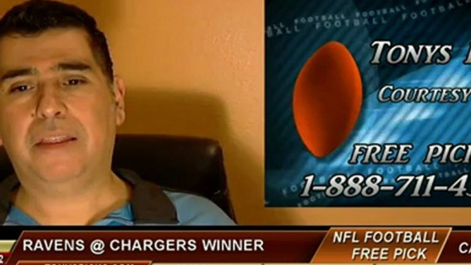 Baltimore Ravens versus San Diego Chargers Pick Prediction NFL Pro Football Odds Preview 11-25-2012